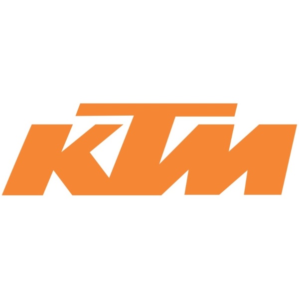 Sticker Moto KTM 14x4.5cm Portocaliu